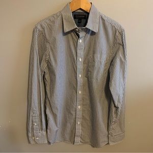 Banana Republic Pinstripe Long Sleeve Slim Fit